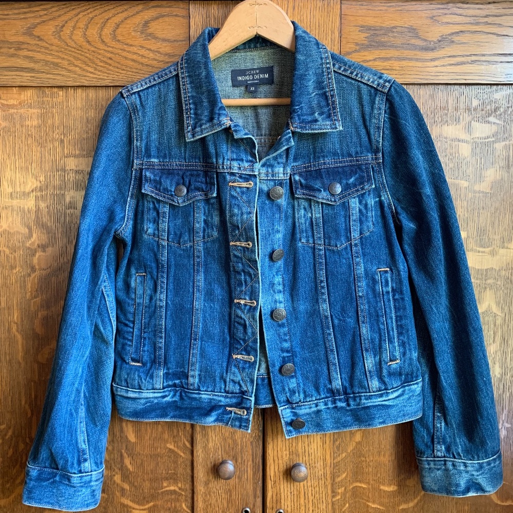 J Crew Denim Indigo Jean Jacket XS